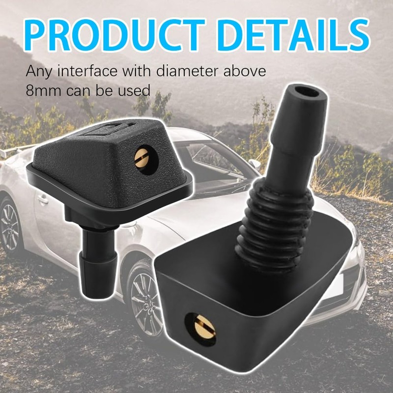 Mearo 2PCS Windshield Washer Nozzle, Windshield Sprayer Nozzle, Automotive Wiper