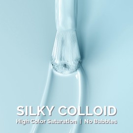 MelodySusie MelodySusie Bright Blue Gel Nail Polish,0.5fl oz Soak Off UV LED Pastel Blue Gel Polish Gift for Women Nail Art Manicure Salon DIY Nail Design Decoration at Home-1750-A2110