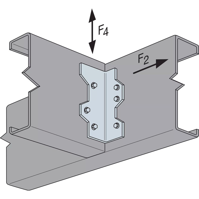 Simpson Strong-Tie L50 5 in. 16-Gauge Galvanized Reinforcing L Angle
