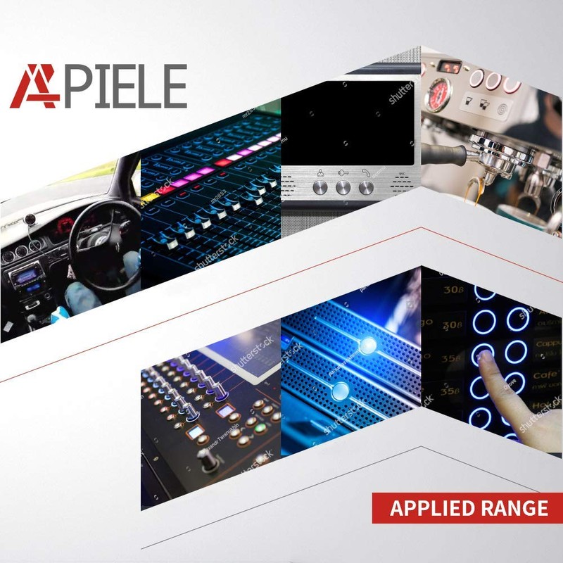 APIELE 110V-220V 22mm Latching Push Button Switch 15A Angel Eye