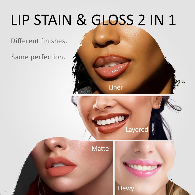 Vevivia Lip Stain - 2-In-1 Lip Liner Stain & Lip