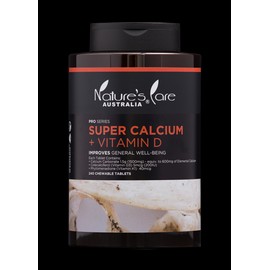 Nature's Care PRO Series Super Calcium + Vit D 240 Chewable Tablets