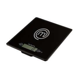 MasterChef Digital Food Scale Grams and Ounces for Kitchen, Portable Food Weight Scale with LCD Display for Baking & Cooking, Tempered Glass Scales, Weighing Precision of 0.1oz, 11lb Weight Capacity
