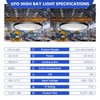WTL 150W UFO LED High Bay Light，108V-132V，16500LM High Bay Led
