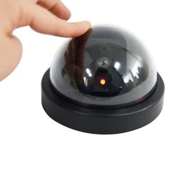 Dome-Shaped Fake CCTV Dummy Camera - Black Standard Model 3ea
