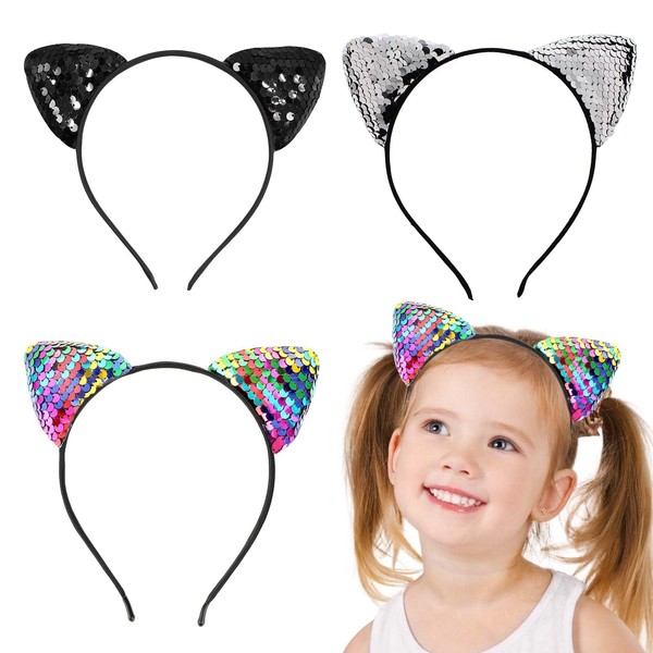Cat Ears Headband, Cat Ears, Cute Cat Motif, Elastic Headband,