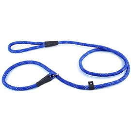 Max and Neo Rope Slip Lead Reflective 5 Foot - We Donate a Leash to a Dog Rescue for Every Leash Sold (5 FT x 1/3" Small Dog, Blue)