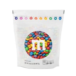 M&M’S WORLD Purim Milk Chocolate Candies, 2 Pounds of Colorful M&M’S Printed With Celebratory Purim Themed Images, Kosher Certified, Resealable Pack for Parades, Celebrations, DIY Favors & More