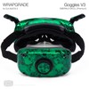 WRAPGRADE Skin Stickers for DJI Goggles 3 (EMERALD SKULL)