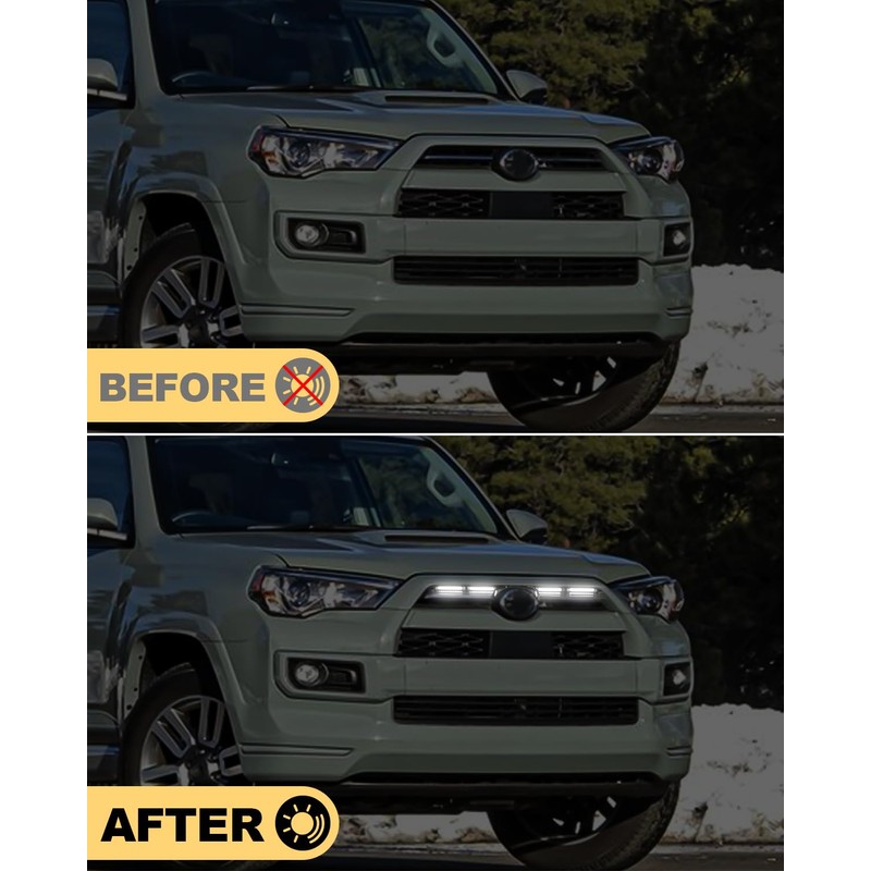 OKLSG Front Bumper LED Grill Lights for 2024 2023 2022