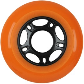 Player's Choice Outdoor Inline Skate Wheels 89a - Choose Size, Color, and Bearings (Orange, 80mm 8-Pk, ABEC 9 Bearings)