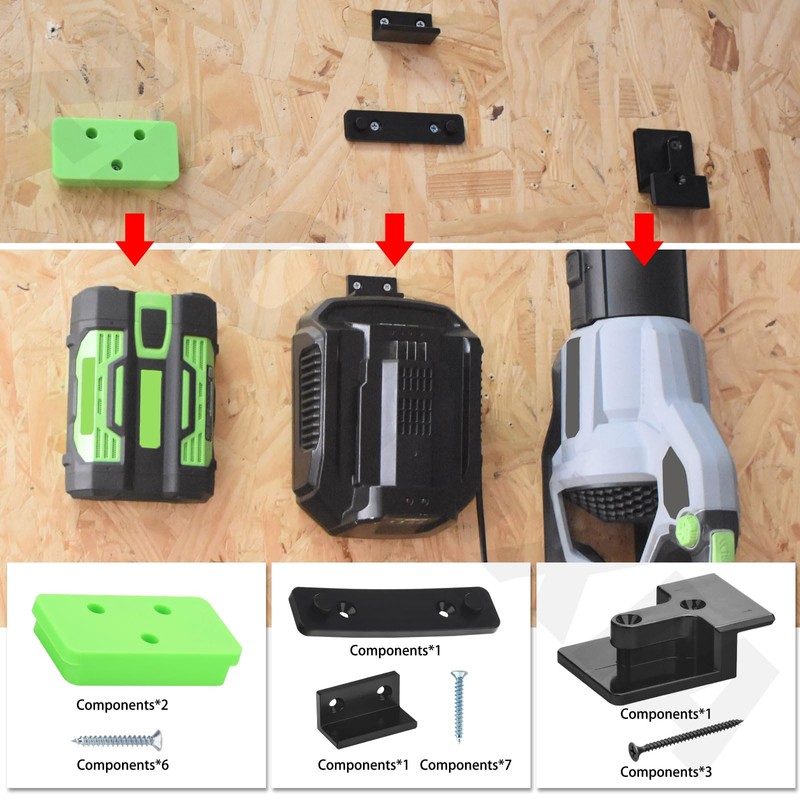 ZHONGXIA Charger Holders & Battery Holders & Leaf Blower Wall