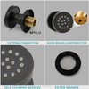 HOMEDEC 2inch Round Shower Body Spray Jets, Brass Showerhead Shower