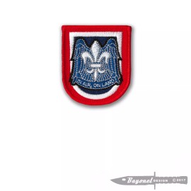 82nd Airborne Embroidered Flash and DUI Patch - Regulation Flash size - Wax Back