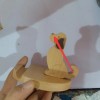 Creative Mobile Phone Toma Back With Coin Beech Wood Lazy