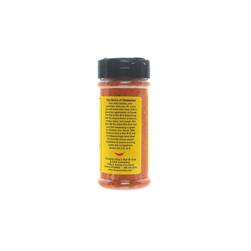 Cimarron Docs Sweet Rib Rub & Bar-B-Q & Chili Seasoning,