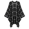 Ferand Women's Plaid Shawl Wraps Reversible Open Front Ponchos Soft
