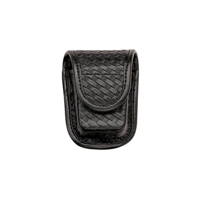 Bianchi 7915 Glove Pouch Holder, Basketweave Black, Hidden Snap