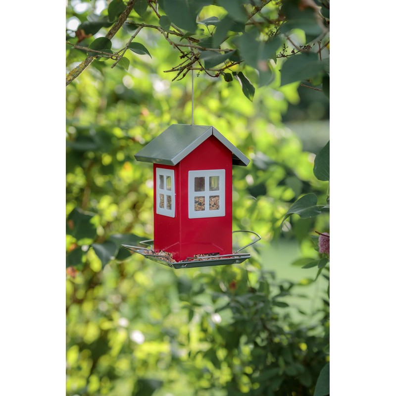 Trixie Bird Feeder Red/Silver 19 × 20 × 19 cm