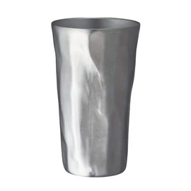 Doshisha Hand Twist Tumbler, 14.2 fl oz (420 ml), Silver