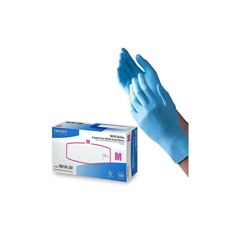 TRONEX 9010 5 Mil Nitrile Chemo-Rated Blue Medical Exam Glove