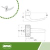 Amig - Delta Rosette Door Handle | 121 x 72