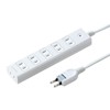 Sanwa Supply TAP-SP2116MG-3WN Power Tap, 6 Outlets, 6 Ports, 6.9