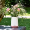 Lechuza Yula Flower, white/grey silk matt, high-quality plastic, suitable for