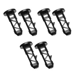 6PCS Wheelie Bin Lid Hinge PinPlastic Wheelie Bin Lid Hinge Pin Wheelie Trash Bins for 80-240 L Household and Commercial(Black,67 x 31 mm)