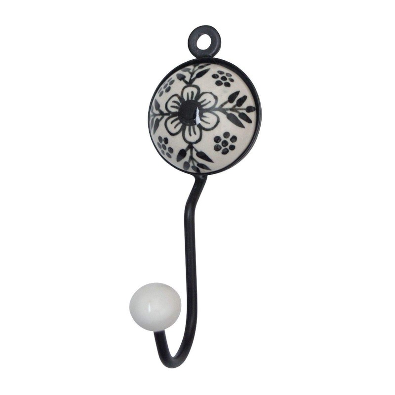 Knober Indigo Ceramic Wall Hooks Coat Hooks Clothes Hooks (04th
