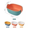 AJC Toys Cesta De Doble Drenaje Colador De Lavado Frutas