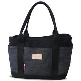 Need Network Okayama Denim Mini Tote Bag, Women's, Men's, Canvas, 3 Compartments, Freestanding, Lunch, Mama Bag, Mother's Bag, Mini, red