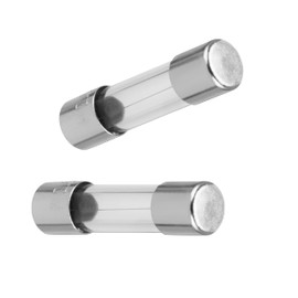 REV Car Fuse Slow Blow 0.25 A Glass Fuse, Pack of 2, 5 x 20 mm, Safety Fuse, Silver