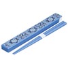 Komori Resin Hemslojd [Hemslroid] Chopsticks and Case Set, S, Blue