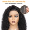 Hidden Strap 360 Lace Front Wigs Human Hair Deep Wave