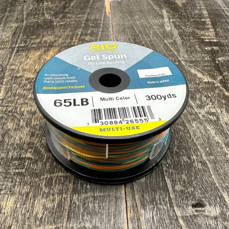 RIO Multi Colour GSP Fly Line Backing - 65lb -