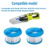 2 Packs Filters Compatible with Ryobi ONE+ 18V Wet/Dry Hand
