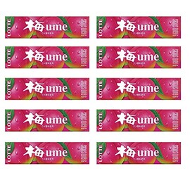 Ume Gum 0.9oz 10pcs Japanese Plum Taste Chewing Gum Ninjapo