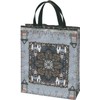 Yamamoto Hitoto Shoten Leather Hand Tote Bag, Large, Marrakech, Gray/Black