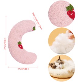 NAUZE 2 Pieces Pet Pillow U-shaped Pillow to Protect the Cervical Spine Anxiety Relief Puppy Hugging Pillow Pet Recovery Collar for Pet Relief Sleeping Improve