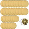 Ciezeical 30PCS 3mm Brass Coin Blanks,40mm Threaded Edged,Acrylic Protection Box,3mm