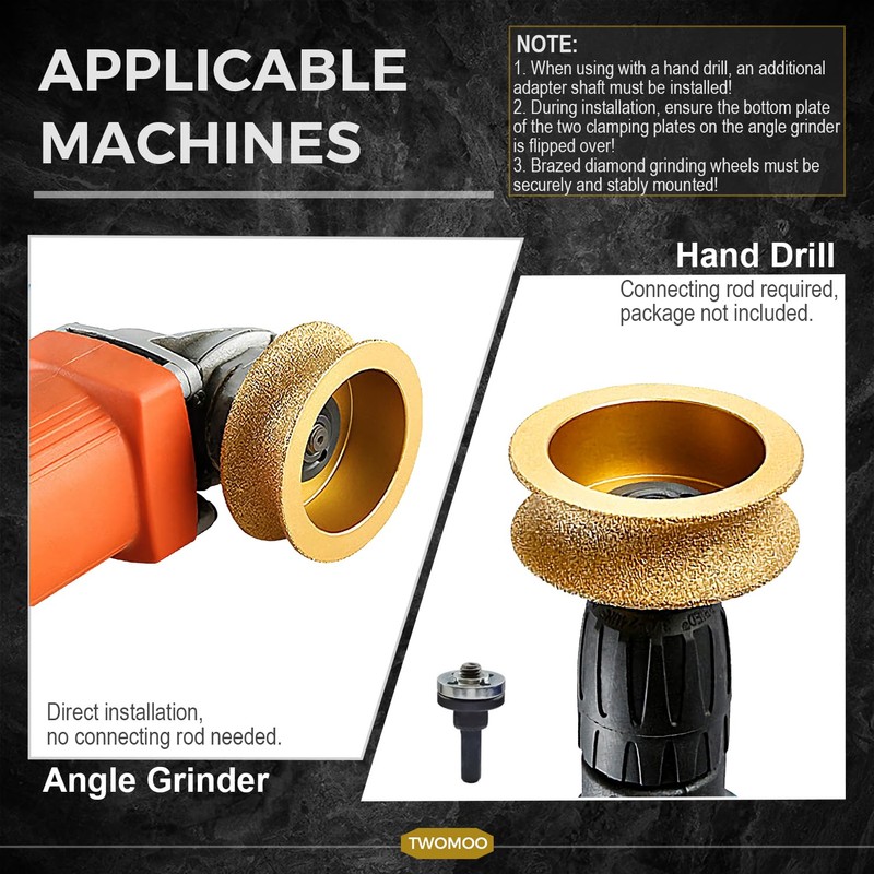 Diamond Edge Grinding Wheel, 30mm Height Radius Profile Wheel for