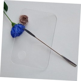 SAFIGLE 2 Sets Transparent Acrylic Makeup Mixing Palette Foundation Plate Cosmetic Mixing Tools for Nail Art Painting Makeup Applications Easy to Clean Portable