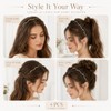 4Pc Thin Metal Headbands, Wavy Headband, Fashionable Hair Accessories for