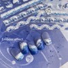 1 Pcs Summer Nail Art Stickers Decals 5D Embossed Waves
