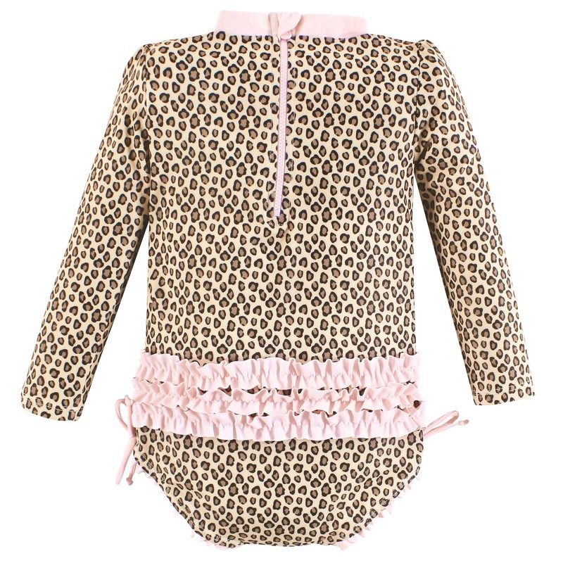 Hudson Baby Baby Girl's Toddler Swimsuit, Leopard