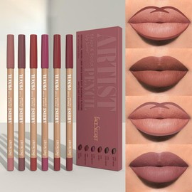 6pcs Nude Lip Liner Set creamy  pencils - Waterproof, Matte Finish, Long-Lasting & Smudge-Proof, Easy to Apply for All Skin Types Lipliner:_Set#413-418