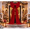 Oversized Velvet Christmas Bow with Long Tails, 15.75 x 70.8
