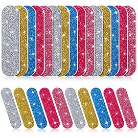 Sumind 100 limas de uñas a granel, tablero de esmeril profesional, reutilizable, grano 180, doble cara, coloridas, mini limas de uñas, herramientas pa
