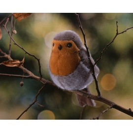 Bird Robin 09 by Kosen (ke-sen) 17 cm Robin/Bird/Plush